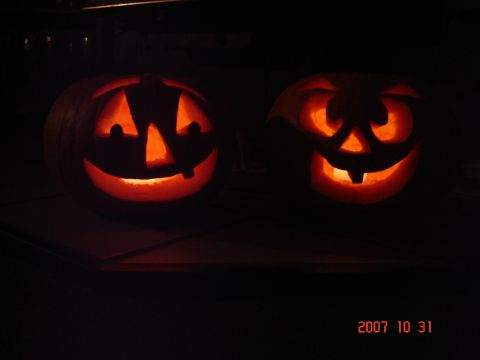 1993 Ford Bronco - Halloween jack-o'-lanterns glow in the dark, with a date and website visible in the lower right corner.