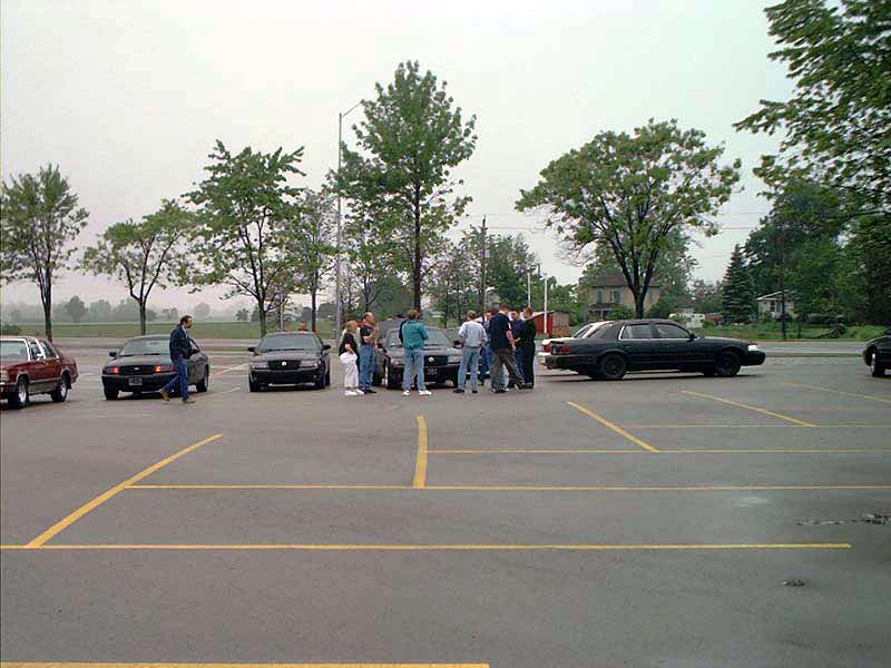 Black 2000 Ford Crown Victoria parked in a lot