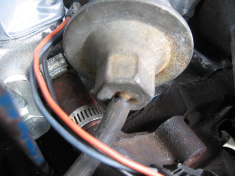1979 Ford F-150 - Engine bay detail showing a fuel pump and associated hoses.
