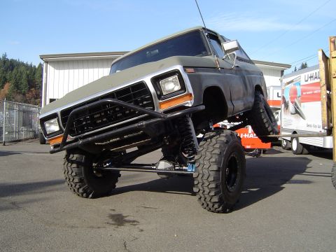 1978 Ford Bronco - This modified 1978 Ford Bronco is shown with a custom front bumper and off-road tires.