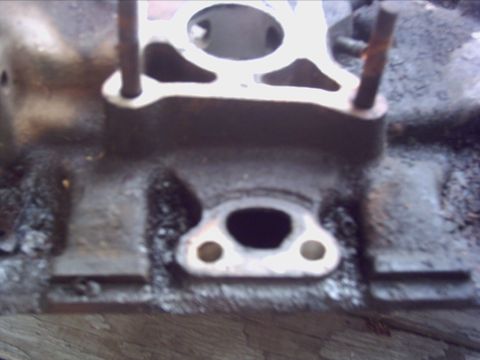 1979 Ford LTD - This is a close-up view of an engine intake manifold part, not a complete vehicle.