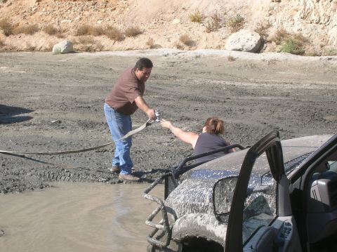 1985 Ford Bronco - hows this for an awesome chick...she even does her own hook up.