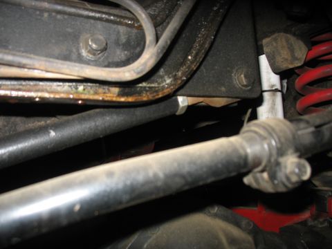 1987 Ford Bronco - Undercarriage view of suspension components, possibly from a Ford Bronco.