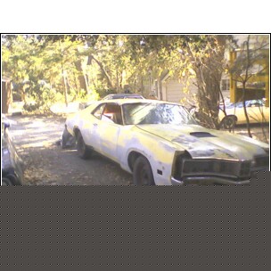 1971 Mercury Cyclone - This 1971 Mercury Cyclone GT is shown in a 3q-front view, appearing to be in a state of disrepair or restoration.