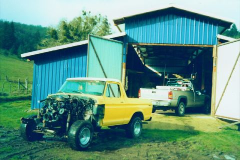 1978 Ford Bronco - In the process of being moved out of the weather so I can get the motor pulled.