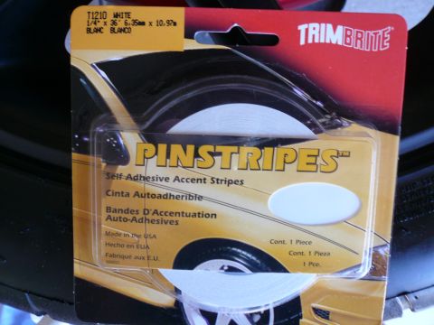 1996 Ford Probe - Package of white self-adhesive accent stripes for vehicles.