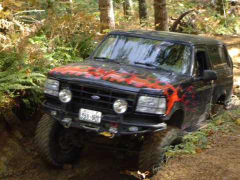 1978 Ford Bronco - Greg's turn on waterfall