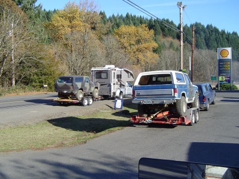 1978 Ford Bronco - Jason's bronco loaded up for the ride home