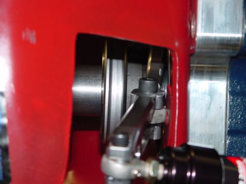 1979 Ford Bronco - Detail of a mechanical linkage, likely part of a vehicle's clutch system.