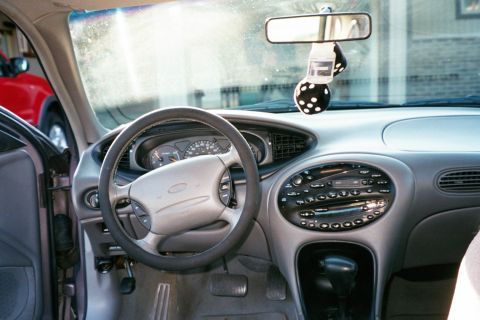 1996 Ford Taurus - Gotta love the fuzzy black dice!