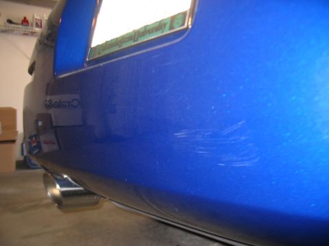 1990 Ford Probe - Rear bumper scratches