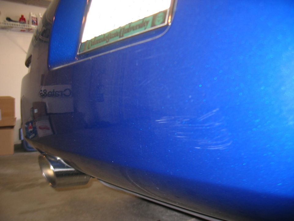 Rear bumper scratches