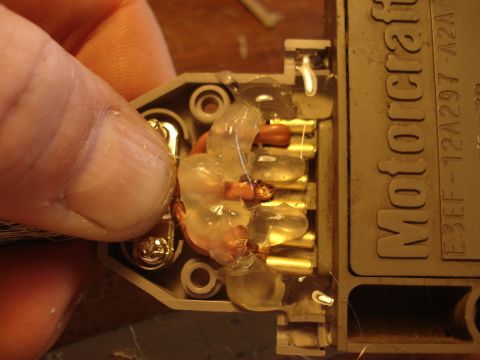 1986 Ford Bronco - After that, placed the plug and used my glue gun to bond/protect/isolate the connectors