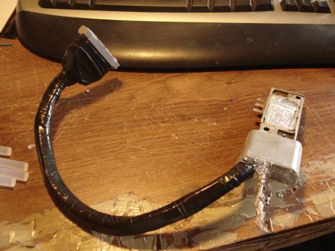 1986 Ford Bronco - Some non-adhesive tape and the harness was almost ready. Later I soldered ground connections.