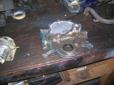 1985 Ford Bronco - carbureated timing chain cover