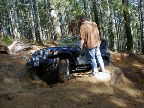 2005 Jeep Wrangler - On my way out the waterfall