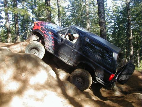 2005 Jeep Wrangler - Greg in the abyss ready to head up.