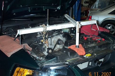 2001 Ford Mustang - engine support for k-frame removal
