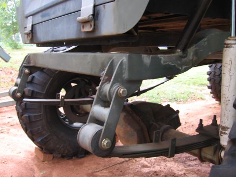 1980 Jeep CJ7 - The rear. 14 blt with xj springs. new rear frame and mounts.