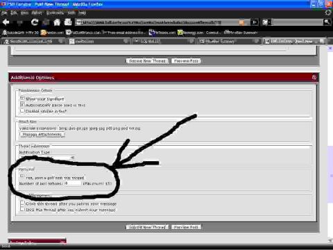 1993 Ford Bronco - A web browser displays a forum interface with various options for posting a new thread.