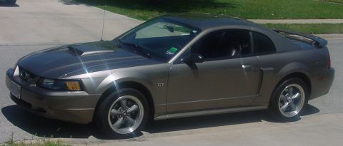 2002 Ford Mustang - Pre-Eibach ProKit spring install.