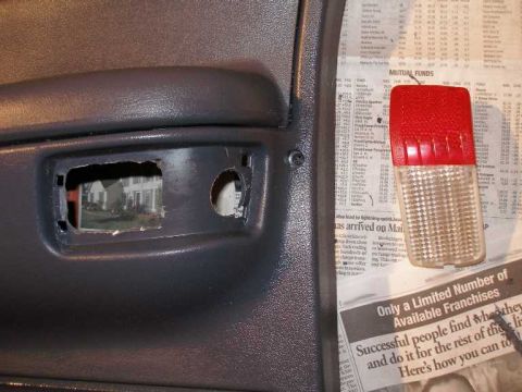 2001 Ford Crown Victoria - The soon-to-be installed lense and bulb housing.