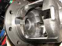 1996 Ford Bronco - This is a close-up view of a differential housing, showing internal gears and a small tag attached to one of them.