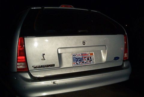 1993 Ford Taurus - September 11th California Memorial License Plate on my wagon