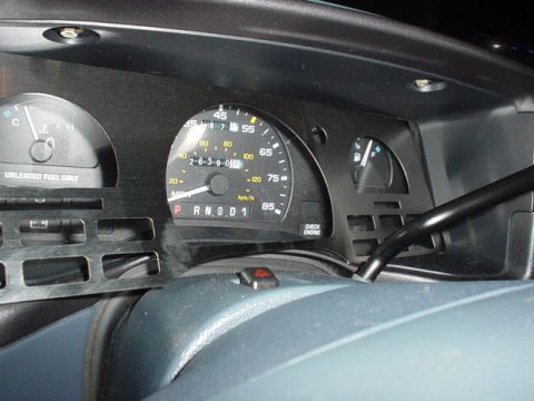 1993 Ford Taurus - Faceplate before the install