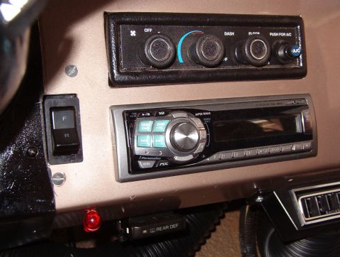 1975 Ford Bronco - We're not happy with the fuel tank select switch mounting screws or its location, or the A/C control panel mounting, but fixing them would…