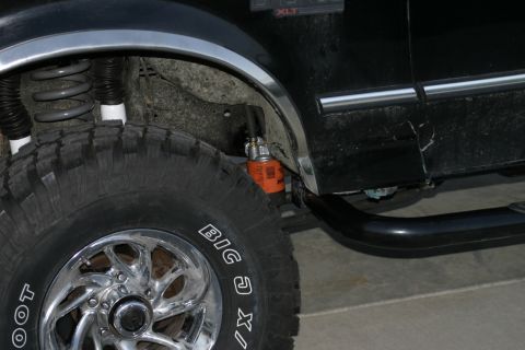1994 Ford Bronco - The stock location sucks It has been three years of wheel'in zero damage to the oil filter!