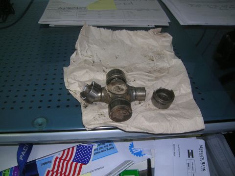1985 Ford Bronco - spicer u-joint...or whats left of one.