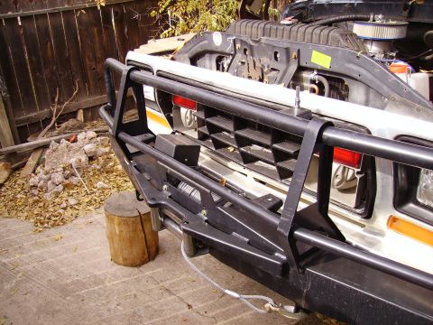 1978 Ford Bronco - Front 10K winch in ARB bumber