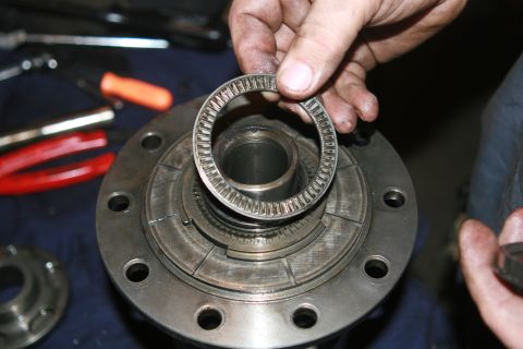 1990 Ford Bronco - Here is a roller bearing assembly and the edge of the ring that the magnet rides around, sorry I didn't get a better pic of the ring.