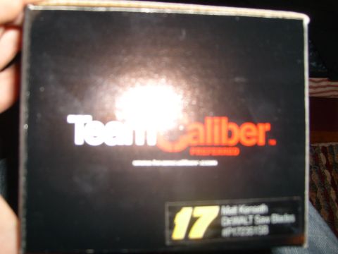 1993 Ford Bronco - A box with branding for 'Team Caliber' and details about a product associated with Matt Kenseth.