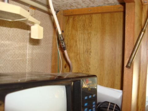 1983 Ford Bronco - ok here is the driver side cabinet i need to make a support brace to hold the bed lock. The driver side is not to bad.