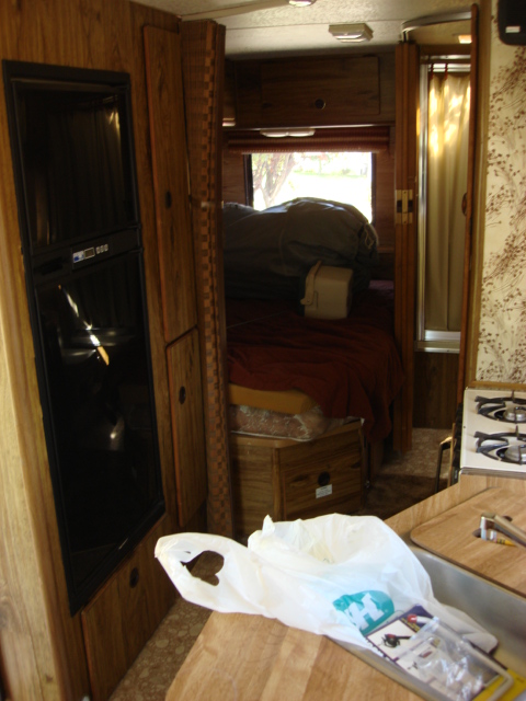 1983 Ford Bronco - this is a shot of the bathroom and bed room and kitchen