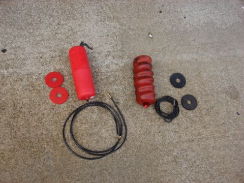 1983 Ford Bronco - Here is the old and new bag and lines.