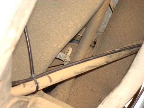 1983 Ford Bronco - route the air lines out of the way of moving parts abd secure to the frame