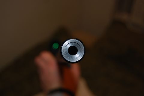 1991 Ford Bronco - The image shows the muzzle of a gun barrel, not a 1991 Ford Bronco.
