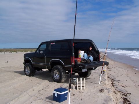 1983 Ford Bronco - relaxing in the back, cause nothing was biting.
