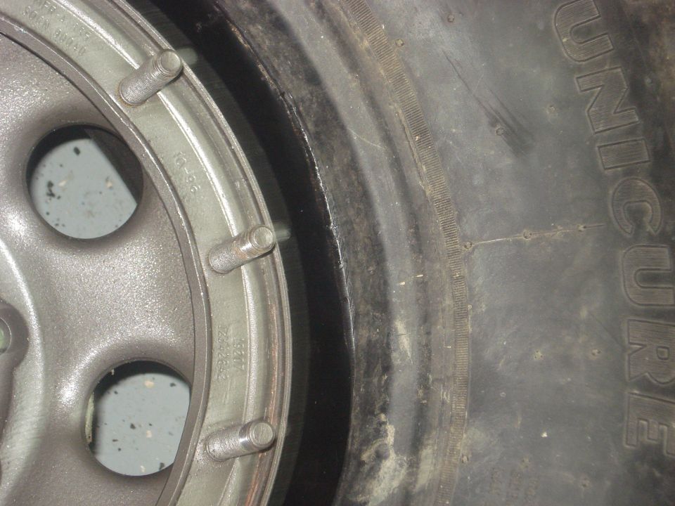 Rim forced in insert again.