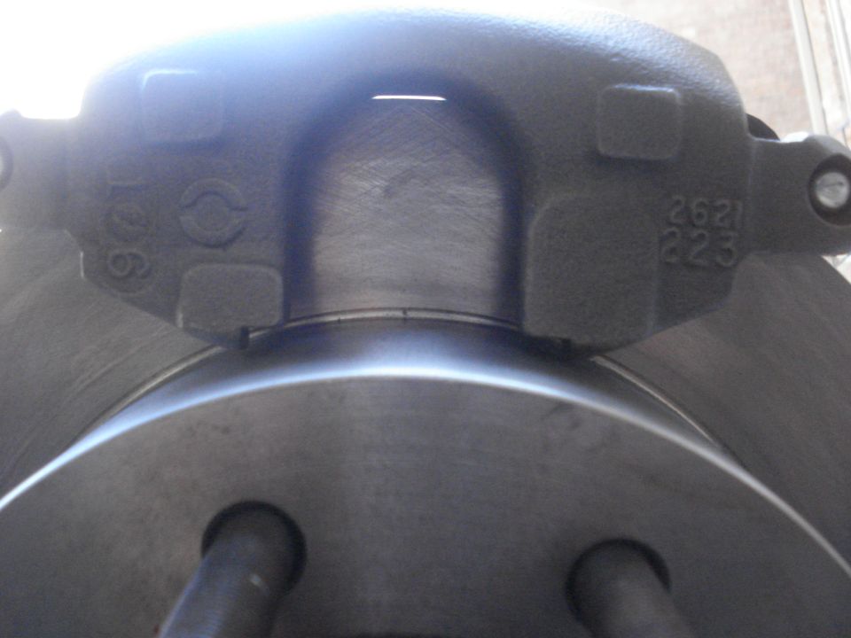 Caliper rubs Rotor