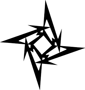 1979 Ford Bronco - Abstract geometric pattern in black and white.
