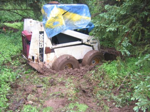 1994 Ford Bronco - Bobcat stuck