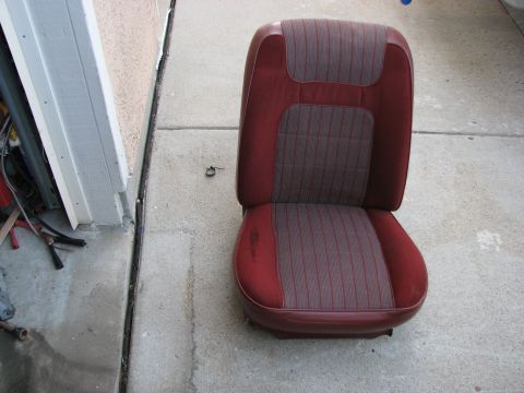1986 Ford Bronco - driver seat after I took it out to install the 94 explorer seats that I had in my ranger.