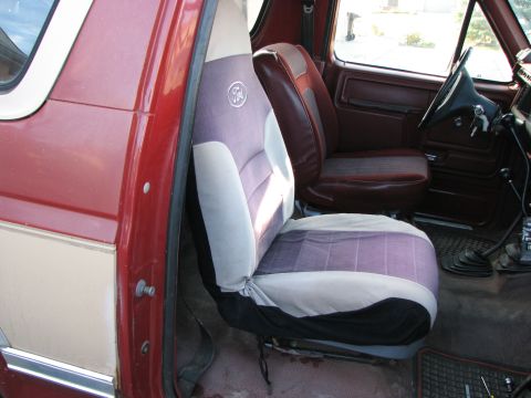 1986 Ford Bronco - passanger seat in. I had to put 3 small washers between the seat frame and the rear bolts to keep the seat from contacting the latch for th…