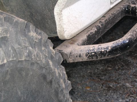 1994 Ford Bronco - close up shot of the passenger side rear