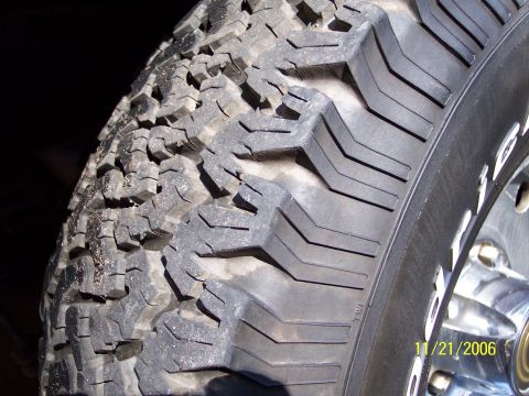 1996 Ford Bronco - BFG All Terrain tread at 26k miles