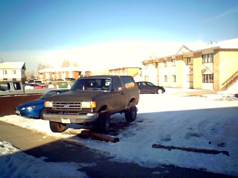 1990 Ford Bronco - all painted black